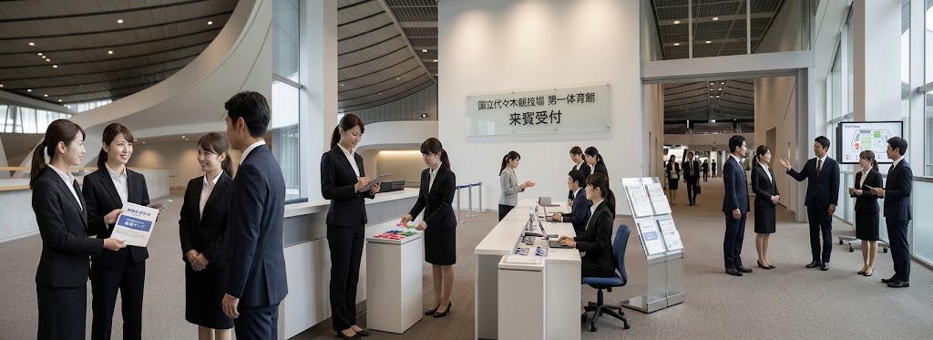東京エリア：11月29日(日）◇代々木第一体育館にて来賓対応の受付サポートスタッフ